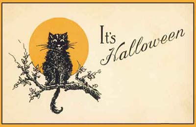 VINTAGE HALLOWEEN POSTCARDS GALLERY - COLORFUL VINTAGE HALLOWEEN