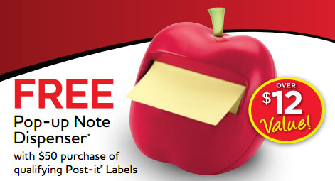 Post-it coupon Download your coupon for a FREE Post-it Note Dispenser