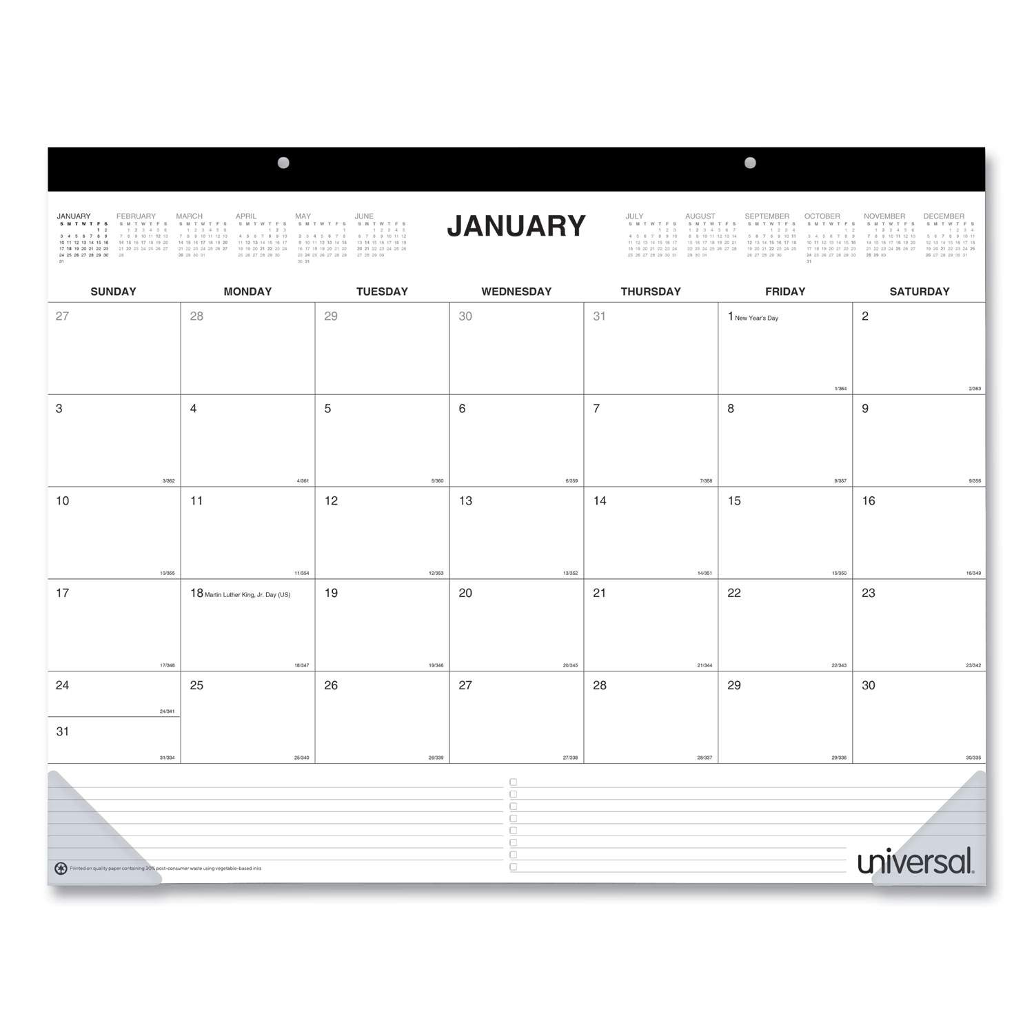 Before purchasing, could you tell me the holder style of unv71002 desk pad?