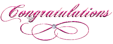 Congratulations to the Pink Ribbon Giveaway winner