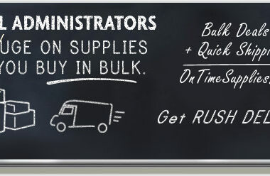 Save on your discount school supply order with bulk pricing at OnTimeSupplies.com.