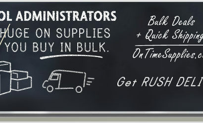Save on your discount school supply order with bulk pricing at OnTimeSupplies.com.