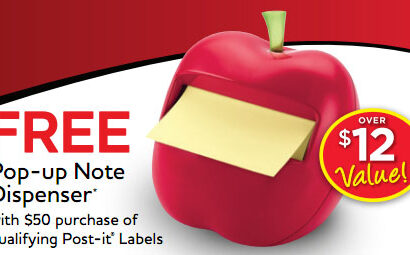 Download your coupon for a FREE Post-it Note Dispenser