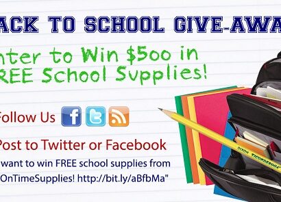 Win $500 in free school supplies.