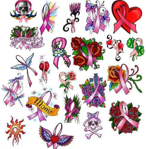 Check out these Pink Ribbon Tattoos