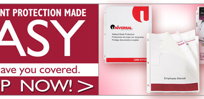 Order sheet protectors at On Time Supplies