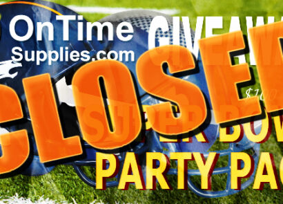 See who won the Super Bowl Party Supplies Giveaway
