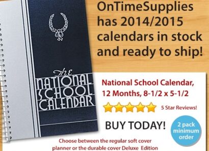 Riegle Press National School Calendar Daily Planners at OnTimeSupplies.com