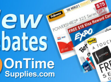 New Mail in Rebates at OnTimeSupplies.com
