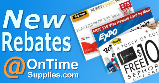 New Mail in Rebates at OnTimeSupplies.com