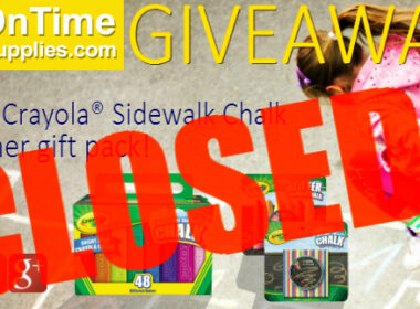 Find out who won the Crayola Sidewalk Chalk Giveaway.