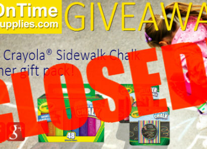 Find out who won the Crayola Sidewalk Chalk Giveaway.