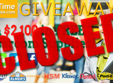 The 2015 Back to School Giveaway is over