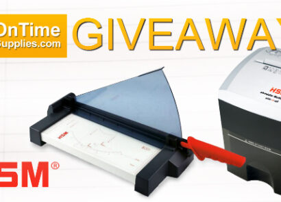 Win a HSM Paper Shredder and Guillotine Cutter!