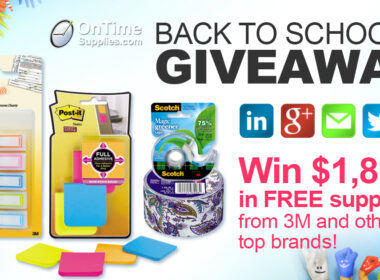 Win $300 of 3M school supplies in $1,800 Giveaway