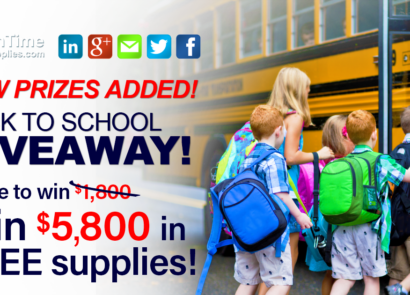 Win $5,800 in FREE school supplies!