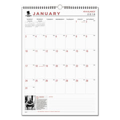 AAGPMW228 - Wounded Warrior Project Monthly Wall Calendar, 12 x 17, 2016