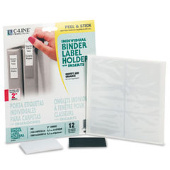 C-Line® Self-Adhesive Binder Label Holders