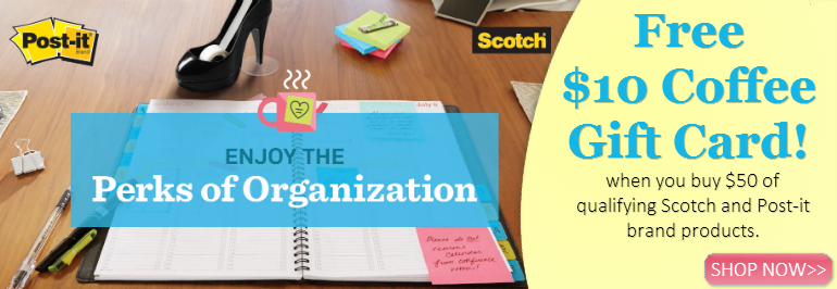 FREE Gift Cards w/ Scotch & Post-it Products