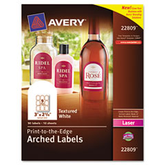 Avery® Textured Arched Easy Peel® Labels