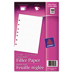 Avery® Mini Binder Filler Paper