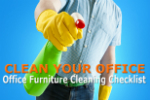 Checklist for cleaning office furniture: clean your whole office in minutes.