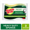 MMMHD3 - Heavy-Duty Scrub Sponge, 4.5 x 2.7, 0.6" Thick, Yellow/Green, 3/Pack