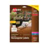 AVE22828 - Removable Durable Rectangle Labels, x 1 1/4" Width x 1 3/4" Length, Removable Adhesive, Rectangle, Inkjet, Laser, Matte White, White, Film, Polyester, Water Resistant
