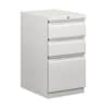 HON33723RQ - Brigade H33723R Pedestal, 28" Height x 15" Width x 22.9" Depth, Total Drawer(s): 3, Finish: Light Gray, Radius Pull, Lockable, Casters, Durable, Sturdy, For File Storage, Desk, Office, Workstation