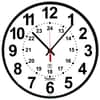 NSN6645014919832 - Radio-controlled Atomic Wall Clock -  12/24-Hour - Battery Operated - Slimline Plastic Frame - 12.75" Diameter