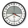LCI101652 - SKILCRAFT 6645-01-342-5314 24-Hour Slimline Wall Clock - 12-3/4" Diameter, Brown - Analog - Quartz