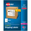 AVE5165 - White Rectangle Labels, 8 1/2" Height x 11" Width, Permanent Adhesive, Rectangle, Laser, Inkjet, Matte White, Paper, 1 / Sheet, 100 / Box