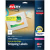 AVE6876 - Print to the Edge Shipping Labels, 4-3/4" x 7-3/4" , 50 Labels (6876), 4 3/4" Width x 7 3/4" Length, Permanent Adhesive, Rectangle, Inkjet, Laser, Matte, White, Paper
