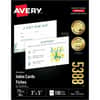 AVE5388 - Index Cards, 3" x 5", Matte, FSC, Perforated, Printable, Heavyweight, Sturdy, Matte White, 150 / Box