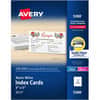 AVE5388 - Index Cards, 3" x 5", Matte, Perforated, Printable, Heavyweight, Sturdy, Matte White, 150 / Box