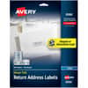 AVE8986 - Gold Foil Mailing Labels, 3/4" Width x 2 1/4" Length, Permanent Adhesive, Rectangle, Inkjet, Silver, Paper, 30 / Sheet, 10 Total Sheets, 300 Total Label(s), 300 / Pack