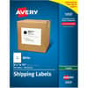 AVE5353 - Shipping Labels for Copiers, 8-1/2" x 11" , 100 Labels (5353), 8 1/2" Width x 11" Length, Permanent Adhesive, Rectangle, Matte, White, Paper, Permanent Adhesive, Stick & Stay, Customizable, 1 / Sheet
