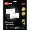 AVE5371 - Business Cards with Sure Feed&trade; Technology, 216 g/m&sup2; Grammage, FSC, Micro Perforated, Uncoated, Heavyweight, Perforated, White, Matte White, 250 / Pack