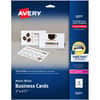 AVE5371 - Microperforated Business Cards with Sure Feed(R) Technology, 97 Brightness, A4, 8 1/2" x 11", 80 lb Basis Weight, 216 g/m&sup2; Grammage, Matte