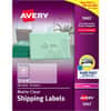 AVE5663 - Clear Shipping Labels, Sure Feed, 2" x 4" , 500 Labels (5663), 2" Width x 4" Length, Permanent Adhesive, Rectangle, Laser, Matte, Clear, Film, 10 / Sheet, 50 Total Sheets, 500 Total Label(s)