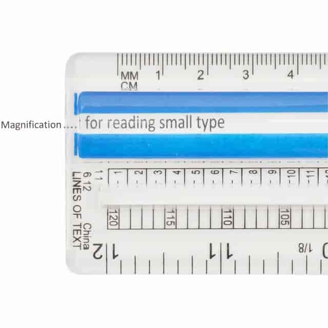 Westcott Magnifying Computer Printout Rulers - 15