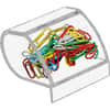 KTKAD40 - Paper Clip Holder, 3.5" Height x 3" Width x 2.8" Depth, Acrylic, Clear, 1 Each