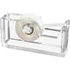 KTKAD60 - Tape Dispenser, Holds Total 1 Tape(s), Refillable, Non-skid Base, Acrylic, Clear, 1 Each