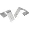 QRT7501 - Cubicle Partition Hangers, 2 Hangers, for Board, Cubicle, Silver, Nickel Plated, 2 / Set