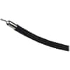 TCO11116 - Velour Rope for Stanchion, Chrome Plated Post, 72" Black Rope Attachment, Black, 1 Each