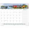 AAG89803 - Panoramic Seascape Desk Pad, Standard, Monthly, 12 Month, January 2026 to December 2026, 1 Month Single Page Layout, 21 3/4" x 17" Sheet Size, White Sheet, 2.25" x 2.13" Block, Desktop, Desk Pad