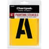 CHA01565 - Painting Letters/Numbers Stencils, 4", Gothic, Yellow