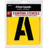 CHA01575 - Painting Letters/Numbers Stencils, 6", Gothic, Yellow