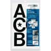 CHA01070 - 3" Vinyl Capital Letters, 50 x Capital Letters Shape, Self-adhesive, Helvetica Style, Easy to Use, 3" Height, Black, Vinyl, 50 / Pack