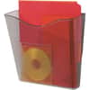 DEF63002 - Euro-style DocuPocket Wall Pocket, 1 Pocket(s), 10.25" Height x 10.87" Width x 4" Depth, Smoke, Plastic, 1 Each
